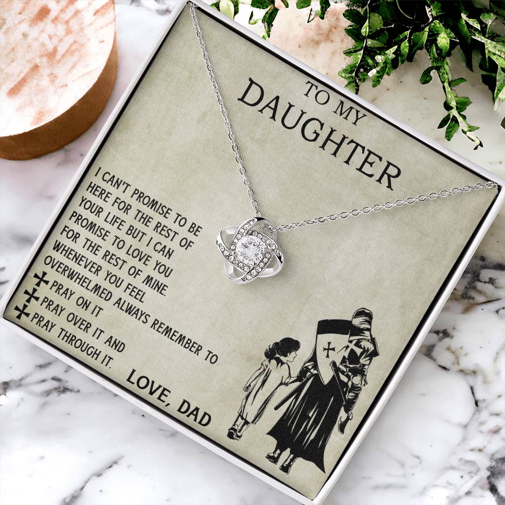 To My Daughter Necklace From Viking Dad, To My Beautiful Daughter Whenever You Feel Overwhelmed Jewelry Gift On Birthday, Christmas, Xmas with Message Card and Gift Box Jewelry For Girls