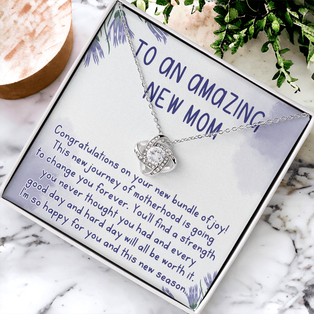 To An Amazing New Mom Necklace, Gift Necklace for New Mom, Congratulations Necklace For New Mom, To My New Mom Necklace From Daughter, Son, Mother Daughter Necklace, New Mom Necklace Gift For Wom