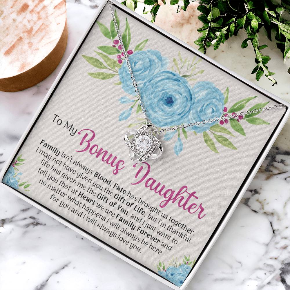 To My Bonus Daughter Gift Necklace, Bonus Daughter Gift Necklace, Step Daughter Necklace Gifts For Stepdaughter Gifts For Bonus Daughter , Step Daughter Gifts Jewelry Gift For Girls, Bonus Daughter