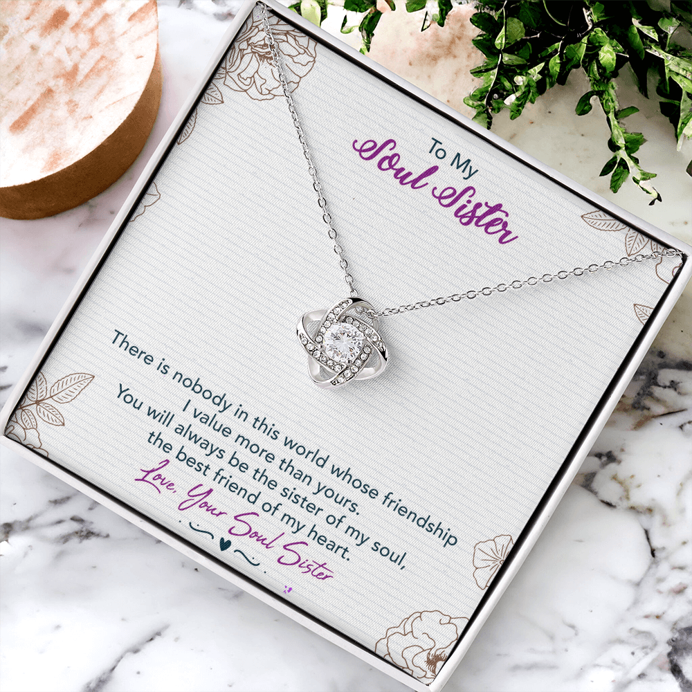 Soul Sister Gift Necklace, Unbiological Sister Gift Necklace, Sister In Law Gift Pendant, future sister in law gift Necklace On Birthday, Anniversary Valentine Day, Christmas Wedding Gift Necklace