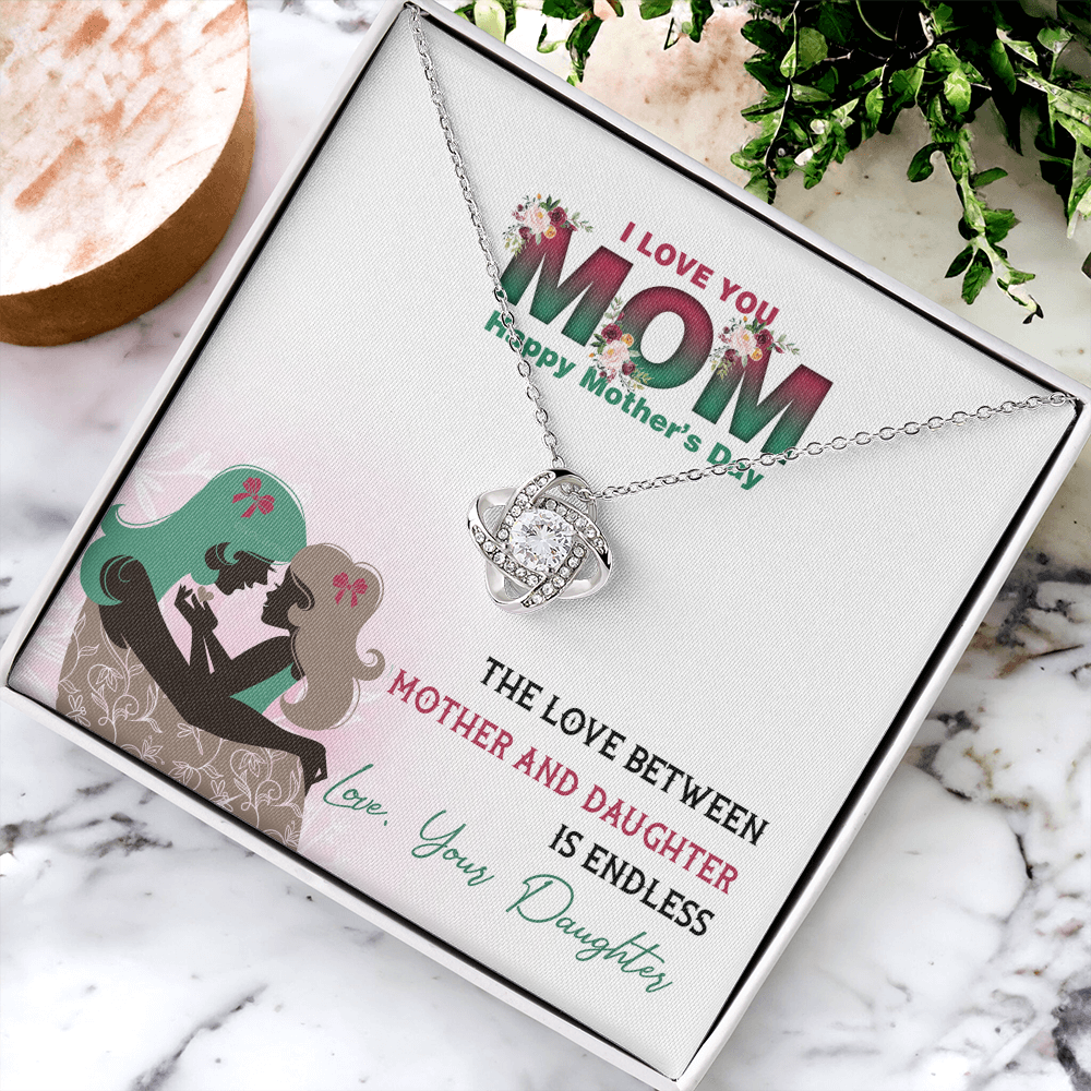 I love you Mom Gifts, Mother's Day Necklace Gift, To My Mom Necklace From Daughter, Daughter To Mom Gift