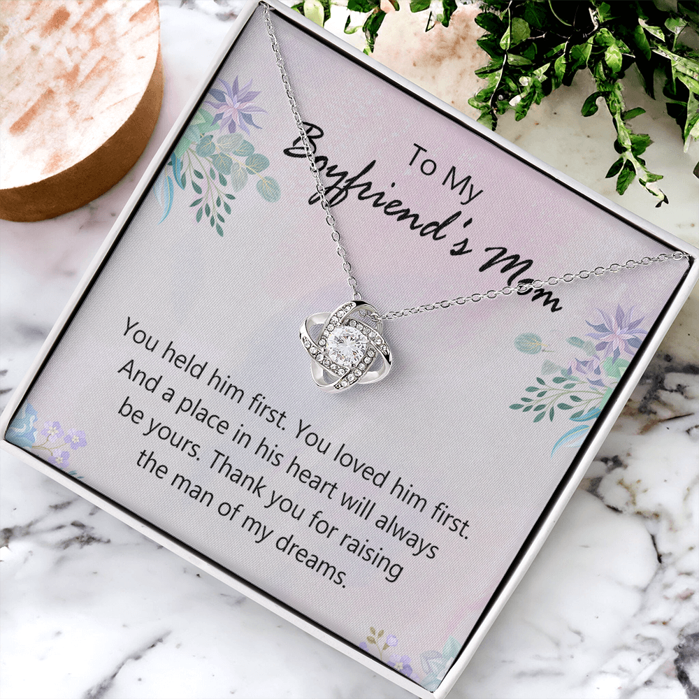 To My Boyfriends Mom Necklace From Girlfriend, Jewelry For Boyfriends Mom, Presents For Mom Necklace for Women, Boyfriends Mom Gifts Necklace On Mother's Day, Birthday, Christmas, Thanksgiving