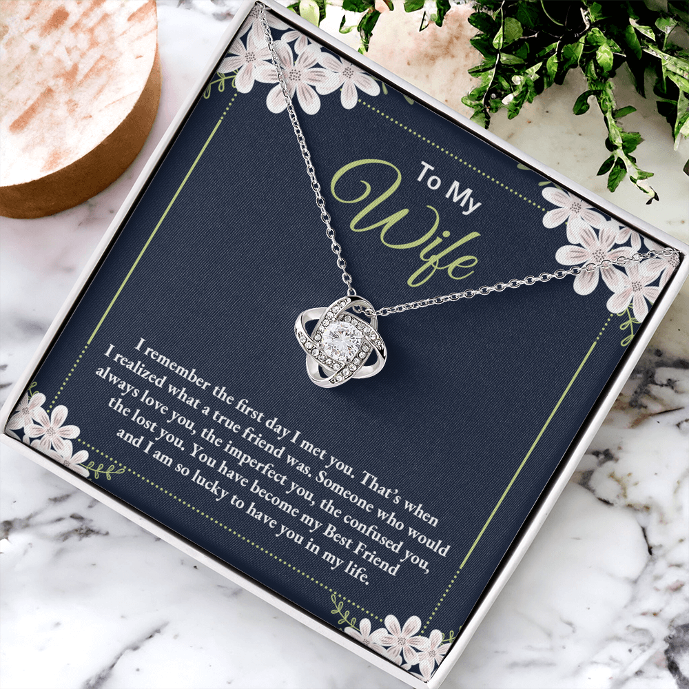 To My Wife Necklace For Wife From Husband, Necklace Gift For Women, Soulmate Jewelry Gift For Wife, Birthday Beautiful Soulmate Gifts For Her, Girlfriend Gift Necklace, Future Wife Gift Necklace
