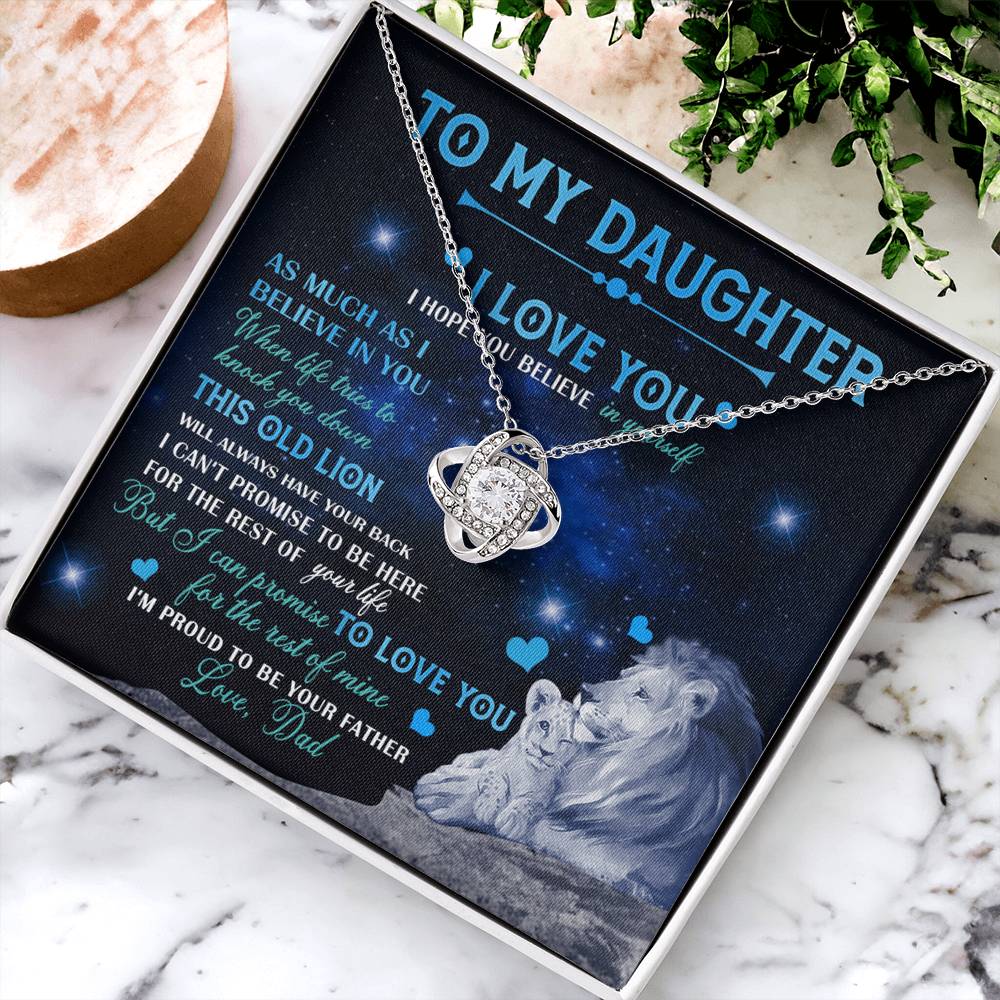 Father To Daughter Gifts Necklace From Dad, Father Daughter Necklace, To My Daughter Necklace From Daddy On Graduation Gift, Birthday Gift, Valentines, Christmas For Badass Daughter, Little Girl