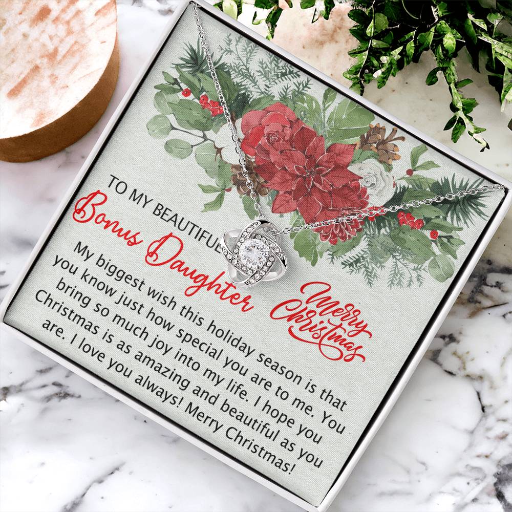 Personalized to My Bonus Daughter Necklace, Bonus Daughter Gift, Step Daughter Gift from Stepmom, Step Daughter Gift from Step Dad, Step Daughter Necklaces Styles Jewelry Gift For Girls Little Girl