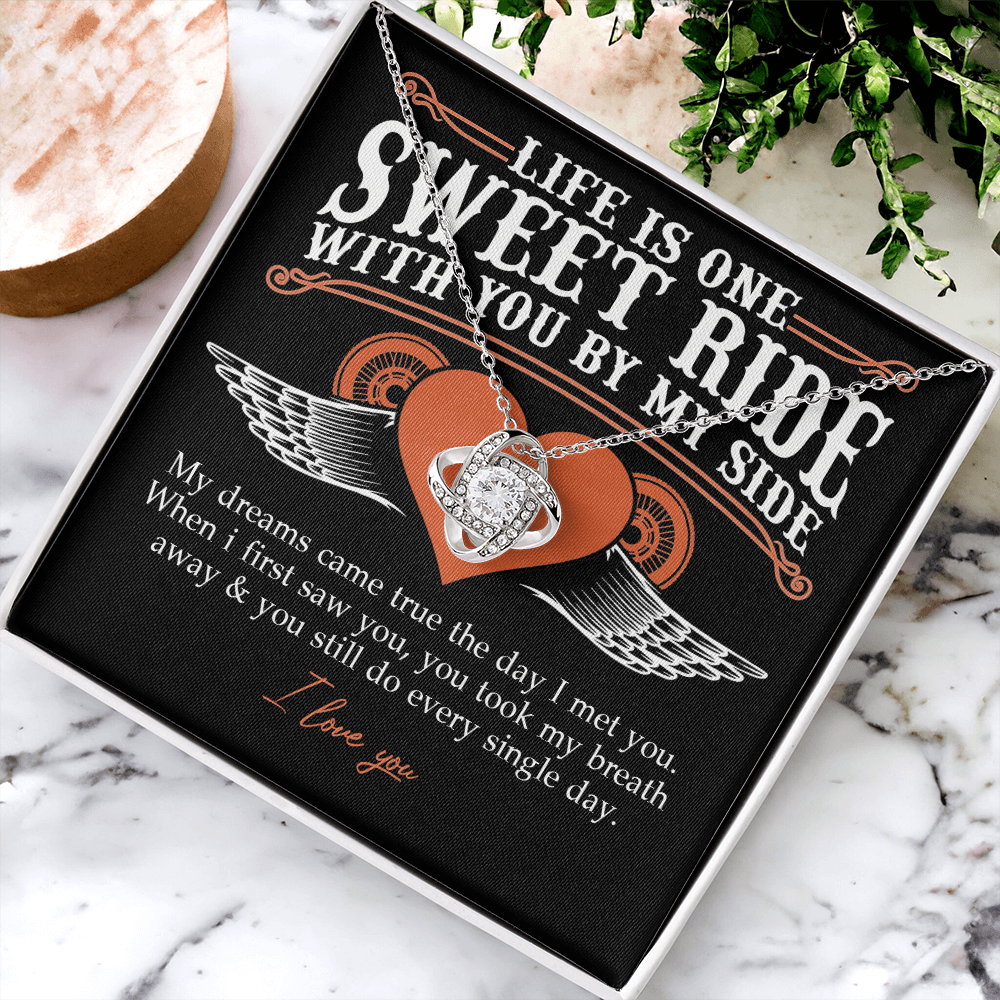 To My Riding Partners For Life Necklace Gift From Husband, Bikers Gift Necklace, Jewlery Motorcycle Gifts Necklace For Women From Men, Gifts For Motorcycle Rider Woman, Girlfriend, Wife, Soulmate