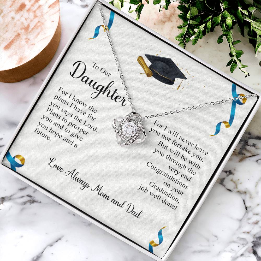 To My Daughter Necklace from Mom, Graduation Gift Necklace, Pendant Gift for Daughter, Graduation Gift for Her, High School, College Grad, Senior Graduation, Class of Necklace, Jewelry For Girls