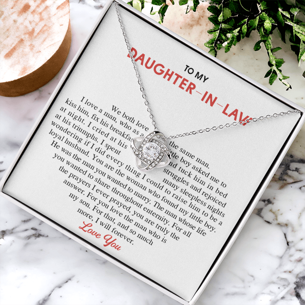 To My Daughter-In-Law Gift Necklace From Mom On Wedding Gift, Jewelry From Mother-In-Law Gift For Bride, Necklace Gift for , Birthday, Anniversary Graduation Gift Jewelry Gifts For Daughter In Law
