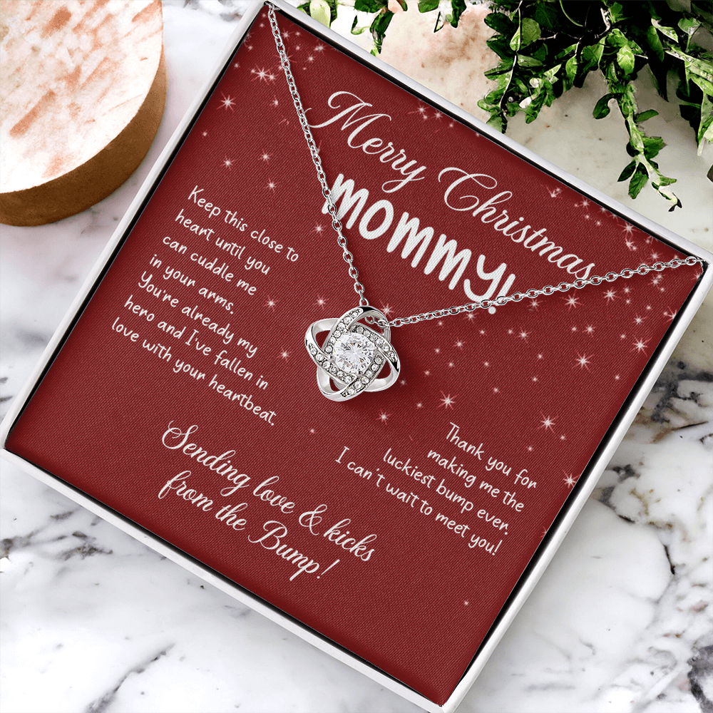 To My Mom Christmas Necklace Christmas Gift For Mom To Be First Time Mommy Gift