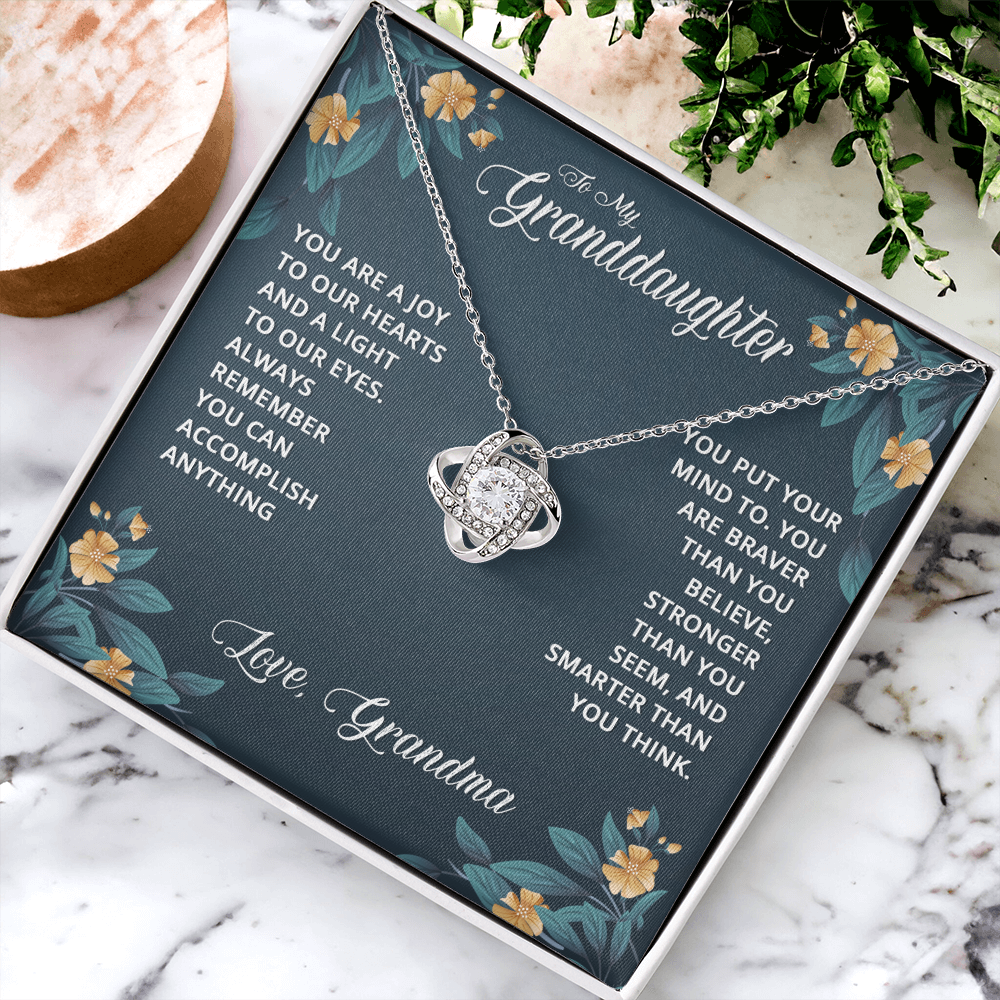 Granddaughter Gifts From Grandma - Granddaughter Necklace, Jewelry Keepsake Gifts For Granddaughter, Love Gift For Adults Or Girls On Birthday, Graduation, Wedding, Valentines, Mothers Day, Christma