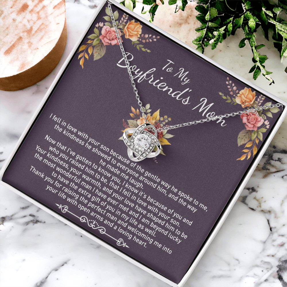 To My Boyfriend's Mom Necklace From Girlfriend, Gifts Necklace For Boyfriend's Mom On Birthday Gift Mother's Day Necklace For Boyfriend's Mom, Jewelry For Women, Mother-In-Law Gift From Daughter