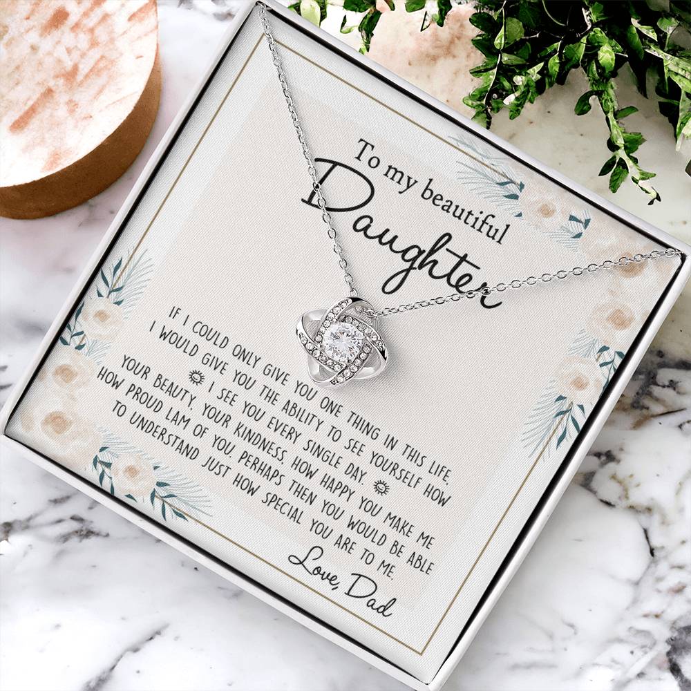 Father To Daughter Gifts Necklace for Daughter Birthday Gift for Her Daughter Graduation Day And Christmas Present For Daughter From Dad Jewelry Gift For Teen Girls, To My Daughter Necklace