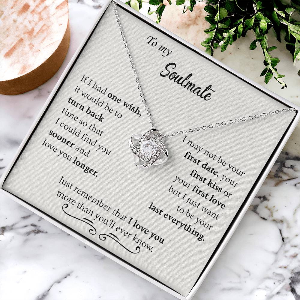 Soulmate Jewelry, Gift Box Include, Soulmate Gift Necklace, My Soulmate Necklace, Soul Mates to to My Soulmate Gift Necklace From Husband, Soul Mate Necklaces, to My Beautiful Soulmate Necklace