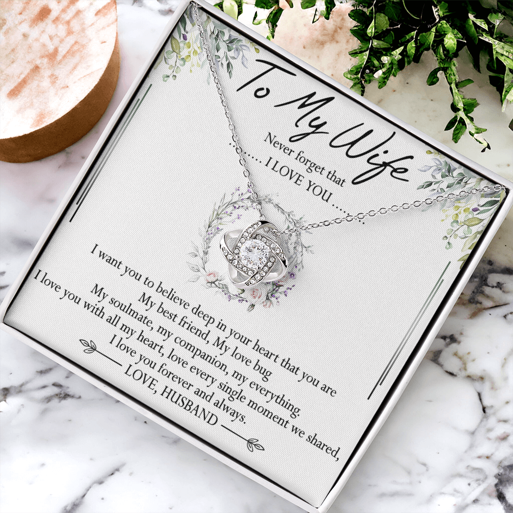 To My Wife Necklace, Necklace For Wife From Husband, To My Soulmate Necklace For Women, Soulmate Jewelry For Wife Beautiful Soulmate Gifts For Her Girlfriend Necklace Future Wife Gift Necklace