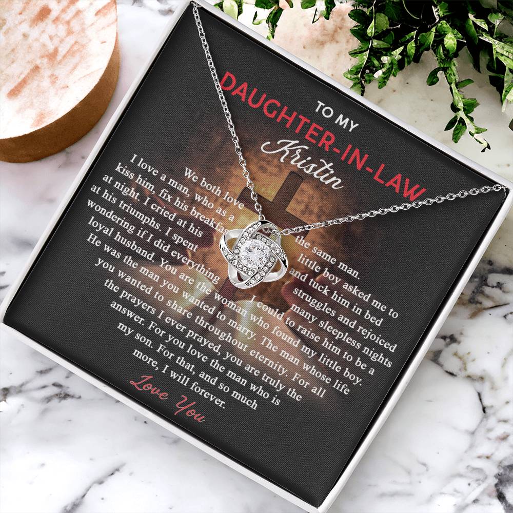 To My Daughter-In-Law Gifts Necklace From Mother In Law, Daughter In Law Wedding Gift, Best Daughter In Law, Mother To Daughter Gifts Necklaces, To My Future Mother In Law Necklace For Daughter