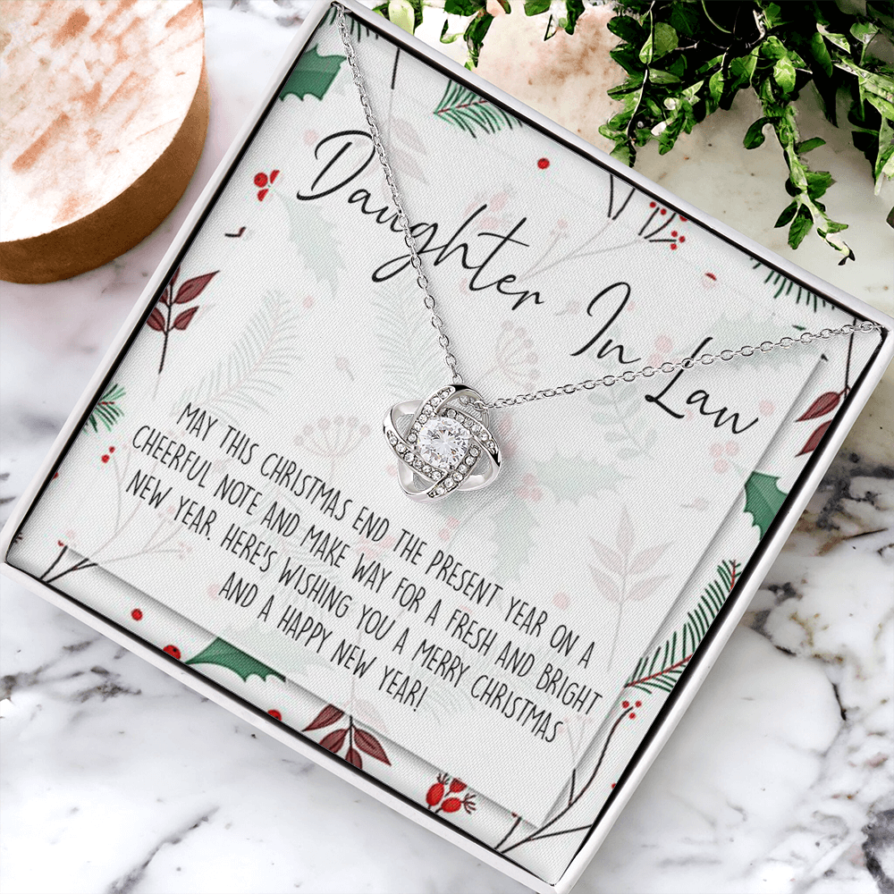 Christmas Jewelry for Daughter in Law Gift Necklace, Daughter in Law Jewelry, Xmas Holiday Graduation Gift for Daughter in Law, Gift from Mother in Law, Daughter in Law Gift From In Law