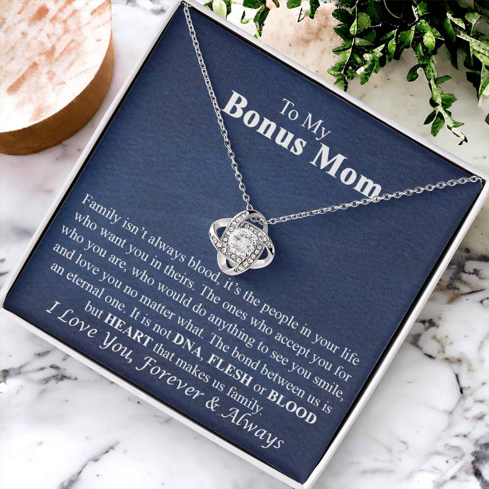 To My Bonus Mom Necklace Gift for Bonus Mom On Mother's Day Necklace For Stepmom