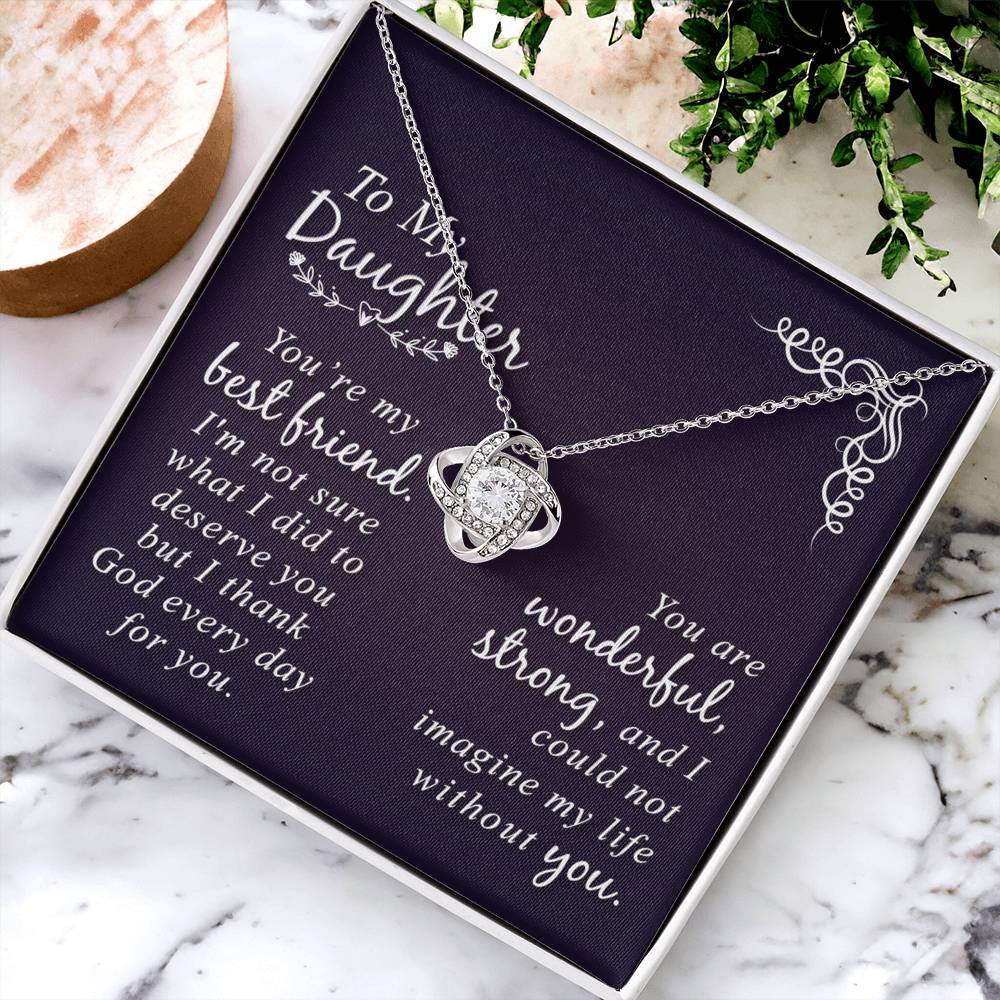 Daughter Gift Necklace - Mother And Daughter Necklace, Birthday Gifts For Daughter, To My Daughter Necklace From Mom, Jewelry Gift For Girls, Daughter On Birthday, Graduation Gift, Christmas