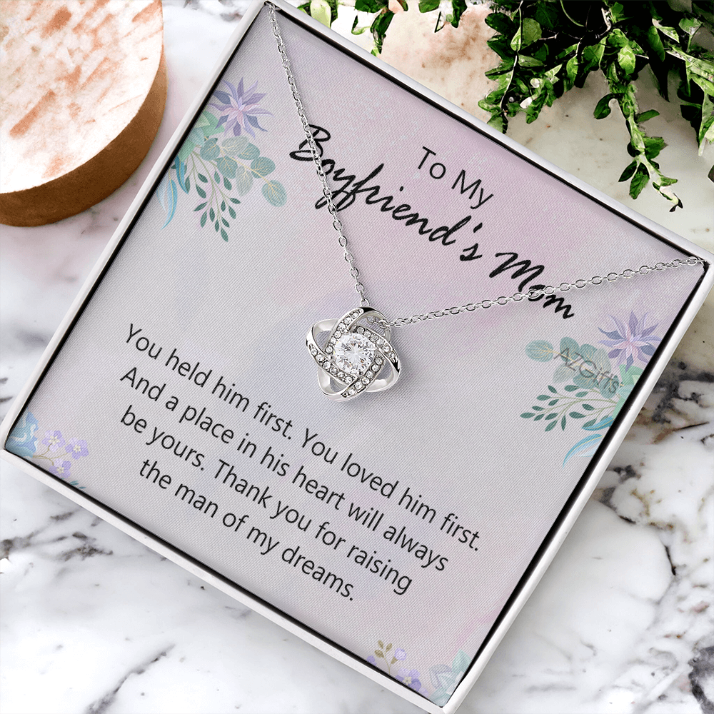To My Boyfriends Mom Necklace From Girlfriend, Jewelry For Boyfriends Mom, Presents For Mom Necklace for Women, Boyfriends Mom Gifts Necklace On Mother's Day, Birthday, Christmas, Thanksgiving