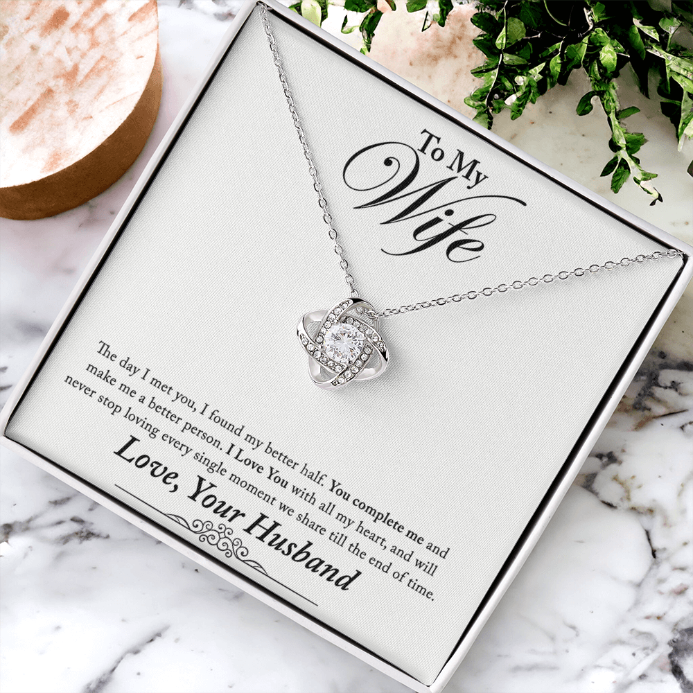 To My Wife Necklace From Husband, Valentines Day Necklace For Wife, Jewelry Box Pendant For Wife, Personalized Gift Necklace, Custom Romantic Gift Necklace For My Best Wife Jewelry Gift For Women