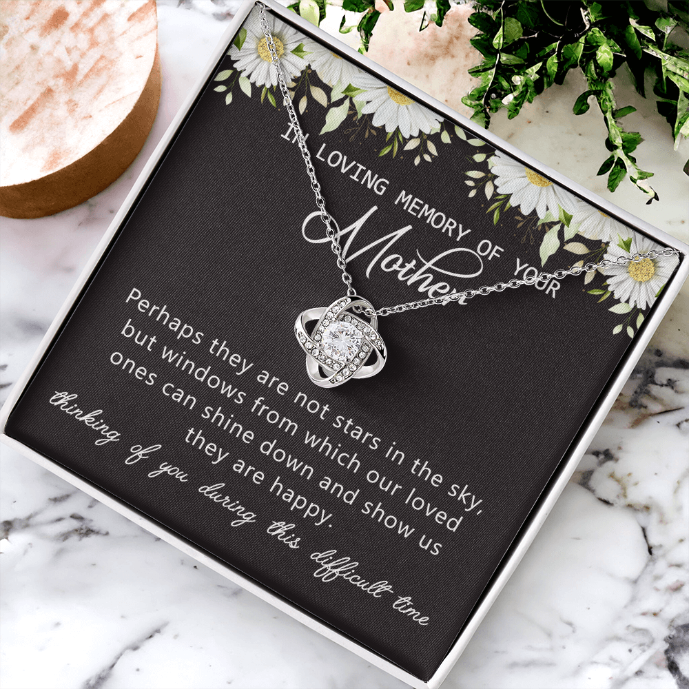 In Loving Memory Of Your Mother Gift Necklace, Sympathy Loss Of Mother Bereavement Gift Jewelry Box Necklace for Remembrance of Mother, Loss Of Mother Gift Condolences, Jewelry Gift for Women