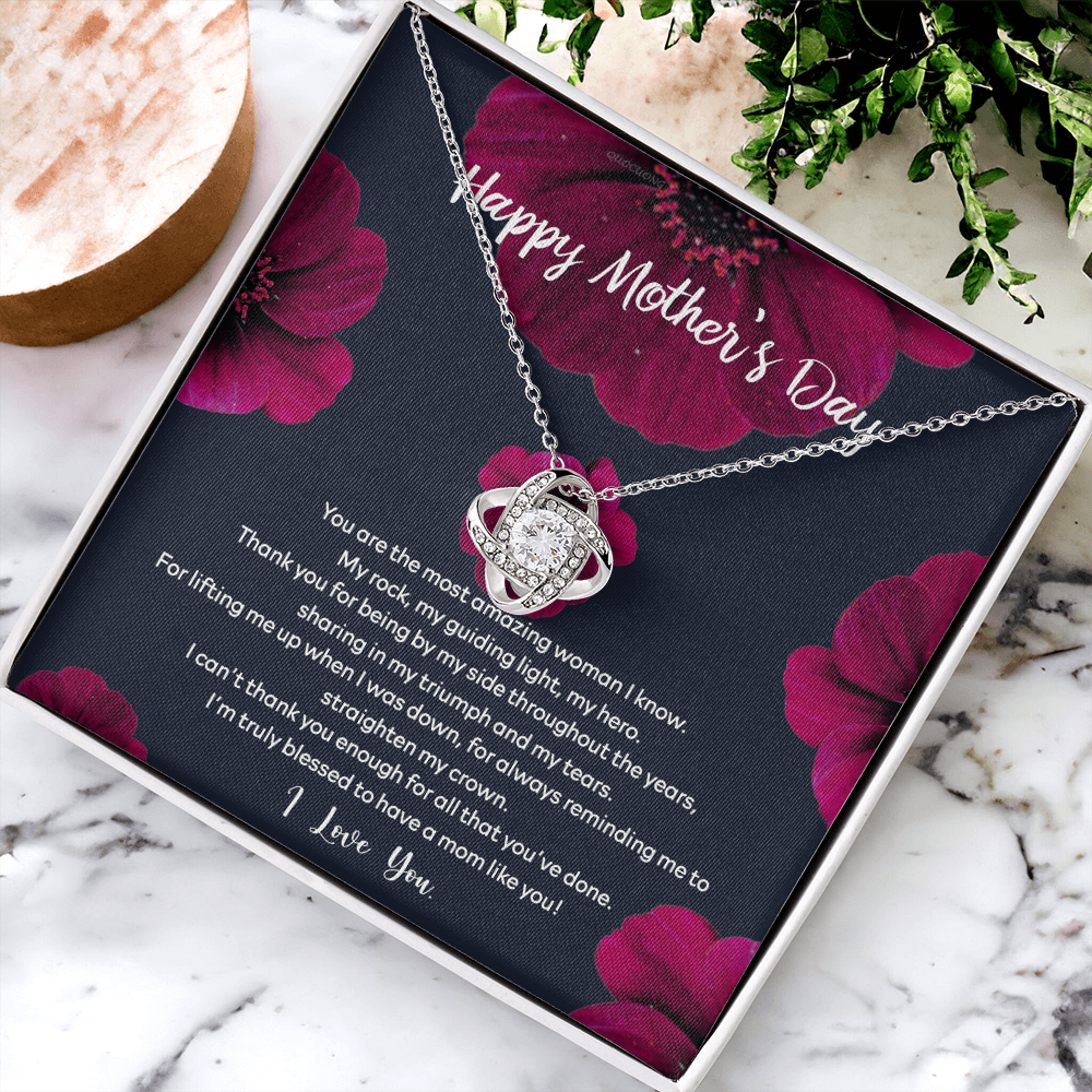 Happy Mother's Day Necklace Gift, To My Mom Necklace From Daughter, You Are The Most Amazing Woman Necklace Gift For Mom, Mother's day Necklace Gift For Mom, Thank You For All Mother Gift Necklace