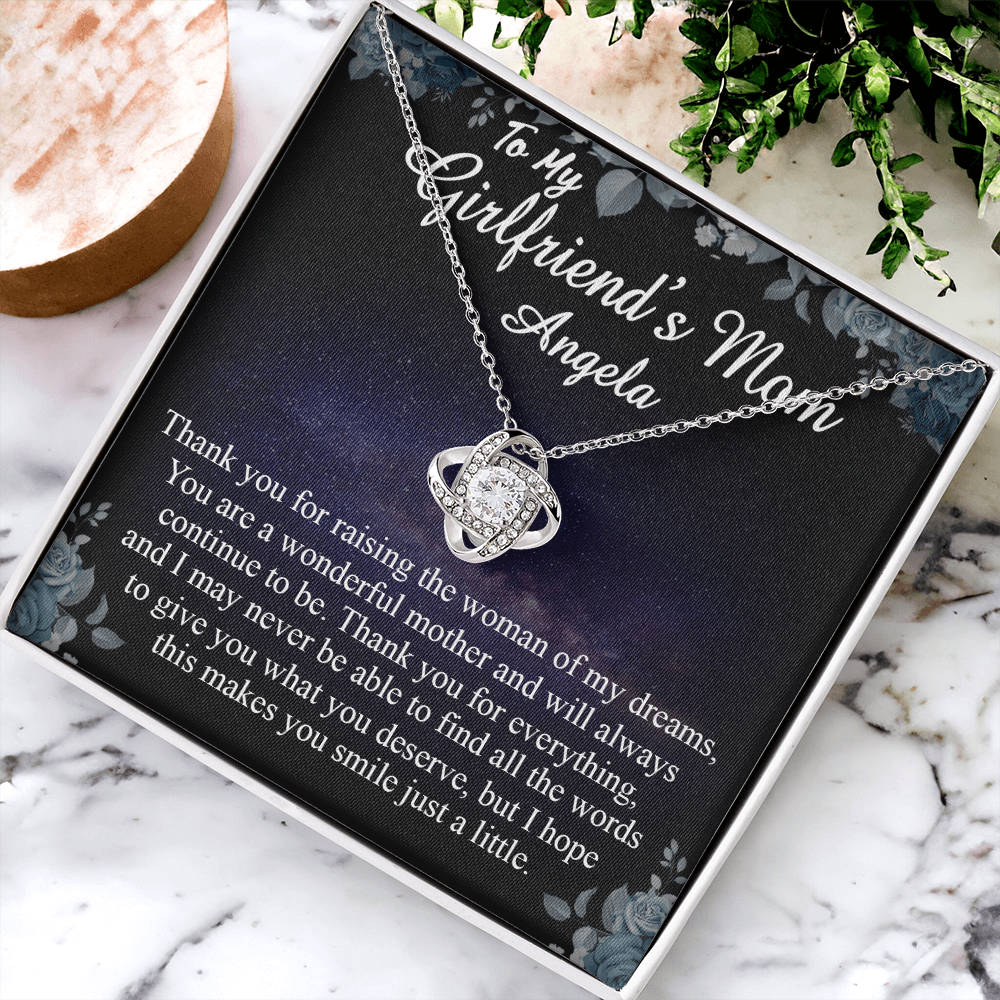 To My Girlfriends Mom Gift Mother's Day Gift for Girlfriend's Mom Necklace Gift Angela
