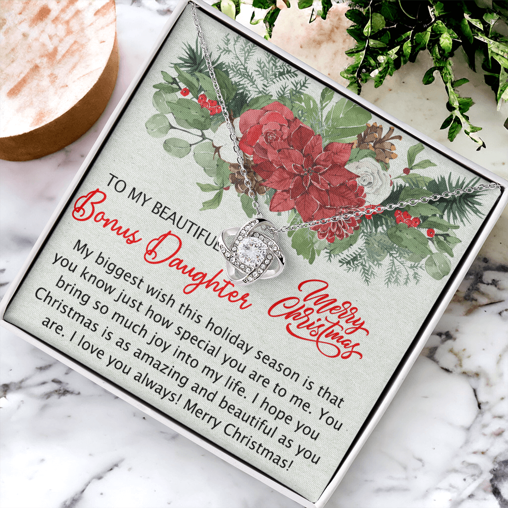 Personalized to My Bonus Daughter Necklace, Bonus Daughter Gift, Step Daughter Gift from Stepmom, Step Daughter Gift from Step Dad, Step Daughter Necklaces Styles Jewelry Gift For Girls Little Girl