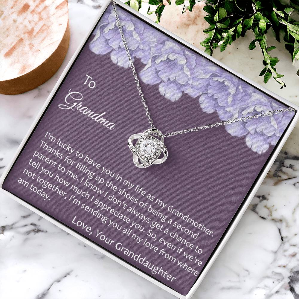 Grandma Gift Necklace To Granddaughter - Grandma Gifts from Granddaughter, Granddaughter Gifts From Grandma - Jewelry Gifts for Grandmother, Nana, Mimi, Gigi, Grammy on Birthday, Christmas