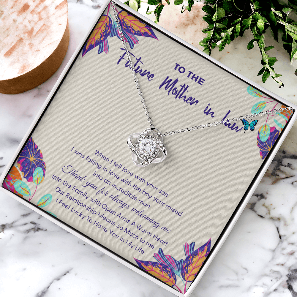 Future Mother In Law Gift Necklace, To The Future Mother In Law Necklace From Daughter In Law, Personalized Necklace Gift For Mom, Happy Mother's Day Necklace Gift, Jewelry Gift For Mother In Law