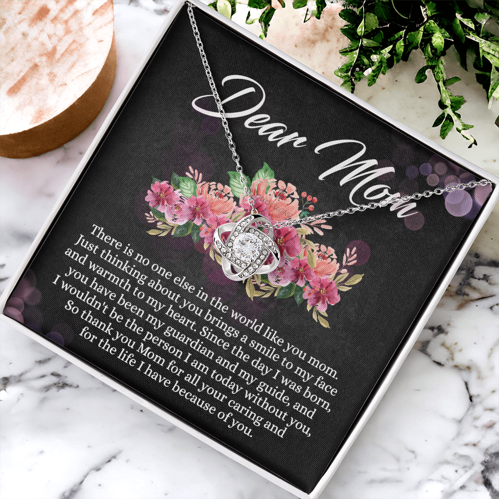 Dear Mom Gift Necklace, To My Mom Necklace From Daughter, Thank You Mom Necklace, Jewelry Gift For Mom On Mother's Day, Anniversary, Birthday Gift Jewlry For Women, Mother And Daughter Necklaces