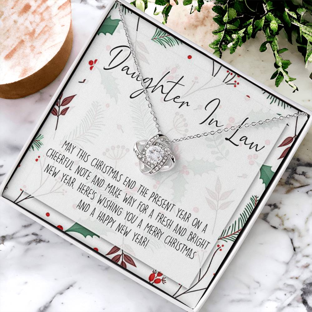 Christmas Jewelry for Daughter in Law Gift Necklace, Daughter in Law Jewelry, Xmas Holiday Graduation Gift for Daughter in Law, Gift from Mother in Law, Daughter in Law Gift From In Law