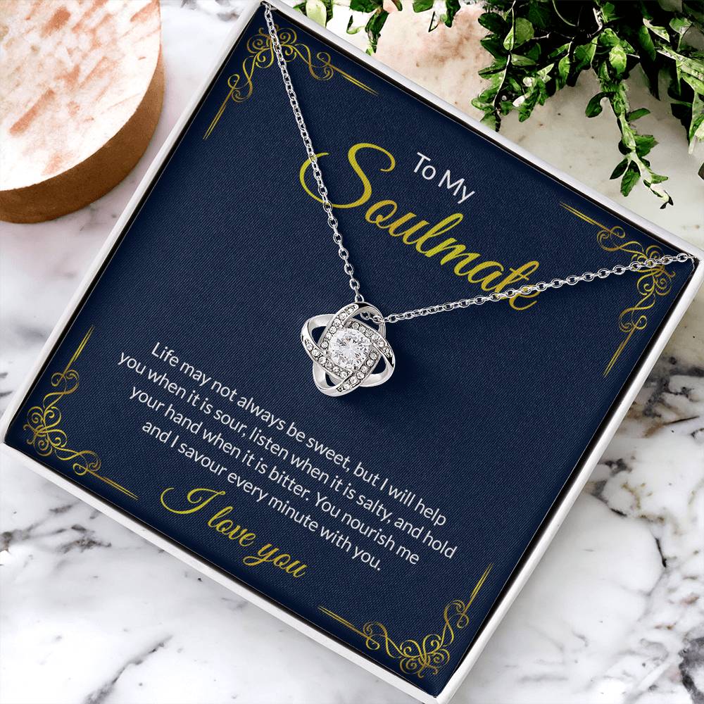 Soulmate Gift Necklace For Her To My Soulmate Necklace From Husband, Boy Friend To Soulmate Love Necklace Gift For Her Soulmate Jewelry Gift Her Gift Necklace for Her Romantic, Girlfriend Gift