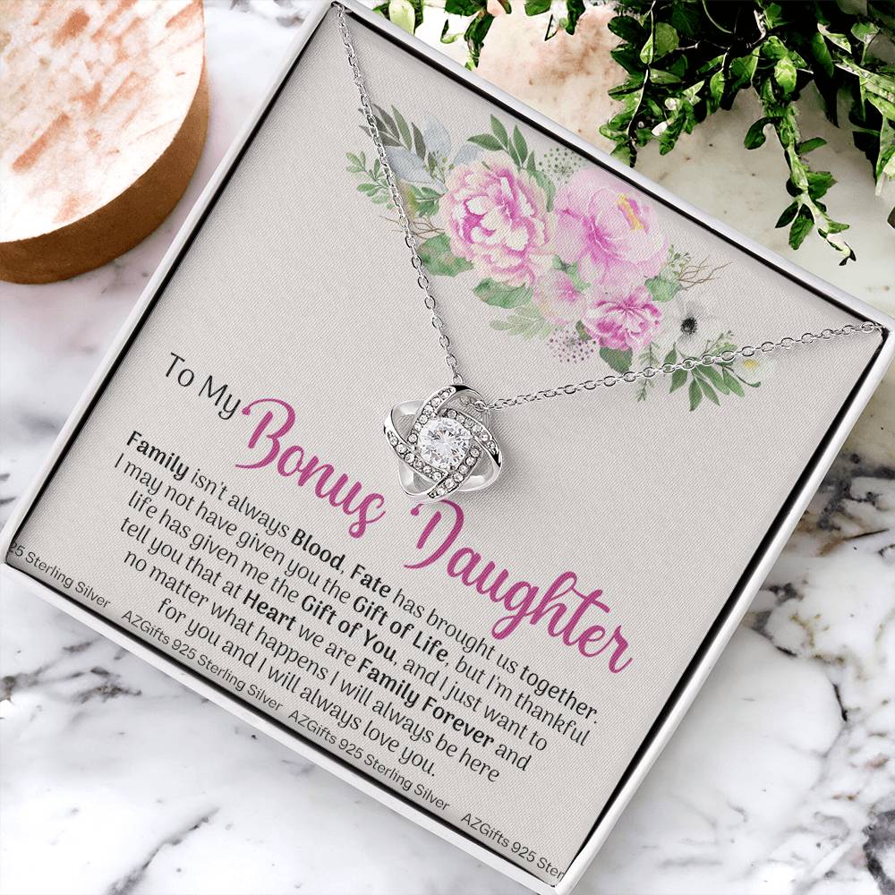 To My Bonus Daughter, Bonus Daughter Necklace, Step Daughter Necklace, Gifts For Stepdaughter, Gifts For Bonus Daughter, Bonus Daughter Gifts, Step Daughter Jewelry Gift For Girls, Little Girl