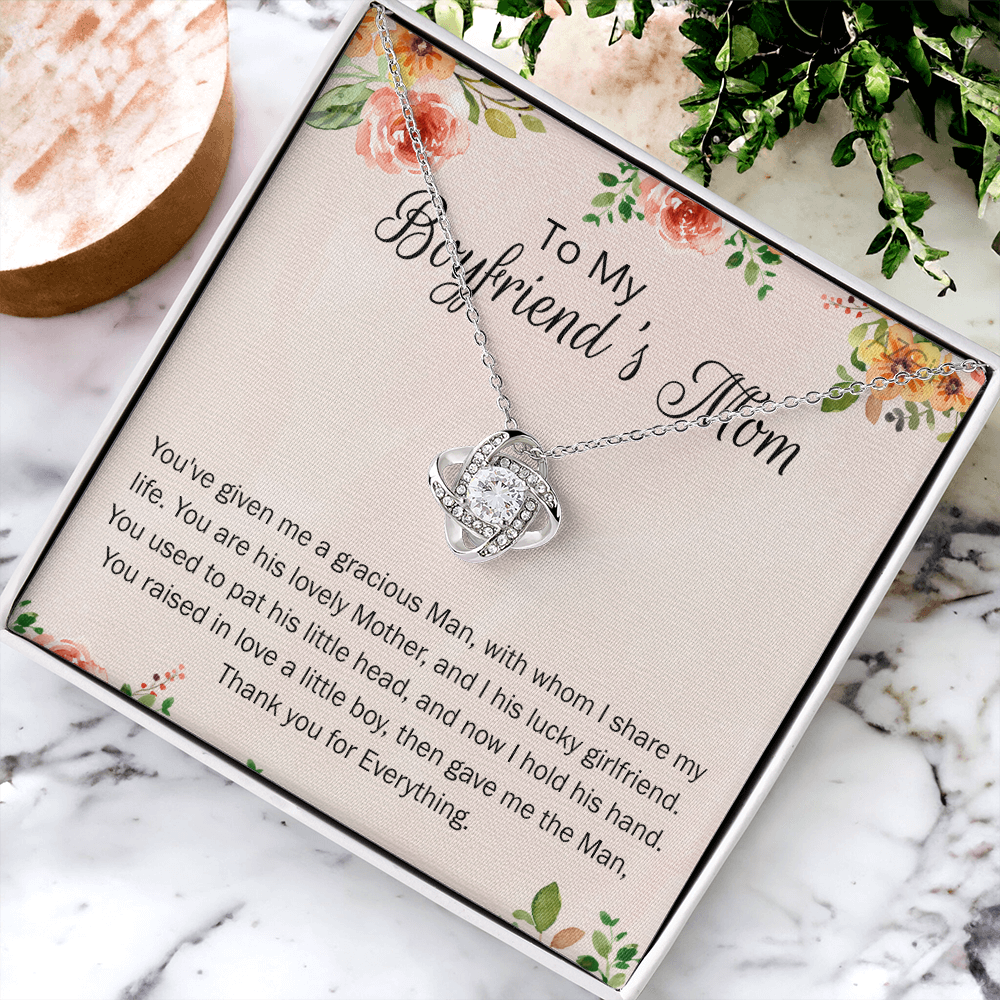 Mothers Day Necklace For Boyfriends Mom From Girlfriend, To My Boyfriend's Mom Necklace, Presents for Mom Necklace for Women, Boyfriend's Mom Christmas Jewelry, Mother's Day Necklace Gift for Bf Mom