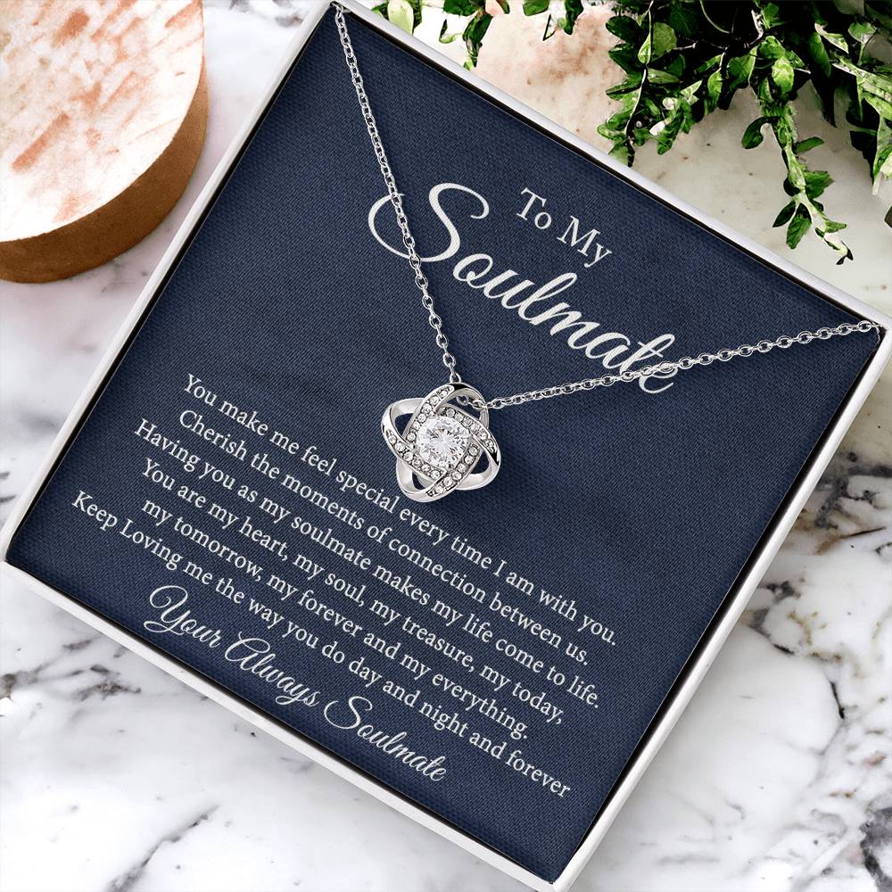 Soulmate Jewelry, Gift Necklace And Box Soulmate Gift Necklace, My Soulmate Necklace, Soul Mates to My Soulmate Gift Necklace From Husband, Soul Mate Necklaces, To My Beautiful Soulmate Necklace