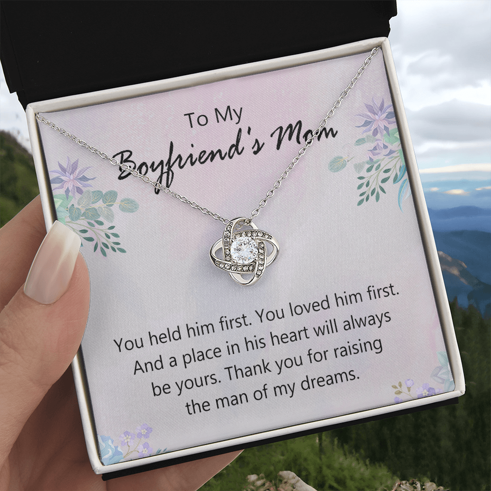 To My Boyfriends Mom Necklace From Girlfriend, Jewelry For Boyfriends Mom, Presents For Mom Necklace for Women, Boyfriends Mom Gifts Necklace On Mother's Day, Birthday, Christmas, Thanksgiving