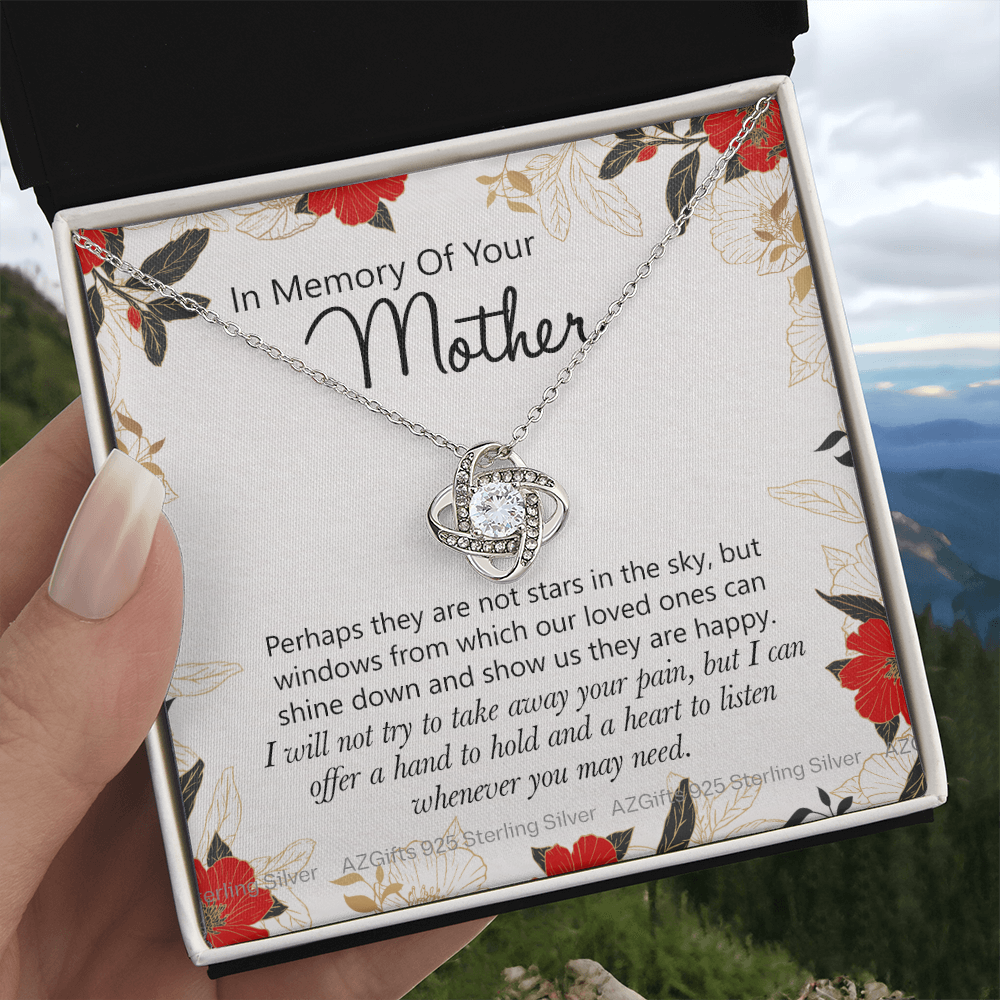 In Memory Of Your Mother Gift Necklace, Sympathy Loss Of Mother Necklace, Bereavement Gift Box For Mother Loss Of Mother Gift Necklace To My Mother Necklace From Daughter Son Jewelry Gift For Women