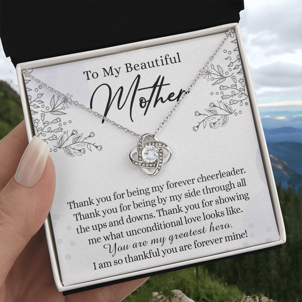 To My Mother Necklace From Daughter, Beautiful Mother Necklace Gift for her, Thank You Mom Gift Necklace, Sentimental Necklace for Mom On Mother's Day, Anniversary, Birthday Gift Jewelry For Mom