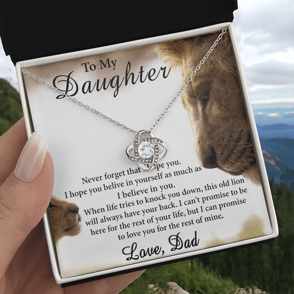 Father To Daughter Gifts Necklace From Dad, Father Daughter Necklace Sterling Steel, To My Daughter Necklace From Daddy On Graduation, Birthday, Valentines, Christmas For Badass Beautiful Girls