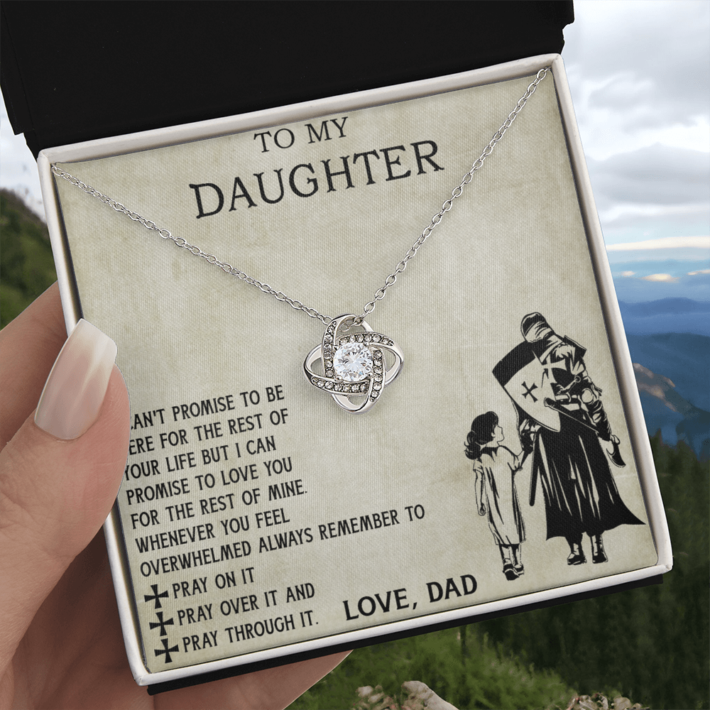 To My Daughter Necklace From Viking Dad, To My Beautiful Daughter Whenever You Feel Overwhelmed Jewelry Gift On Birthday, Christmas, Xmas with Message Card and Gift Box Jewelry For Girls