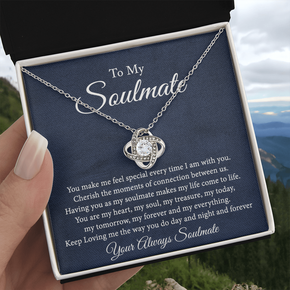 Soulmate Jewelry, Gift Necklace And Box Soulmate Gift Necklace, My Soulmate Necklace, Soul Mates to My Soulmate Gift Necklace From Husband, Soul Mate Necklaces, To My Beautiful Soulmate Necklace