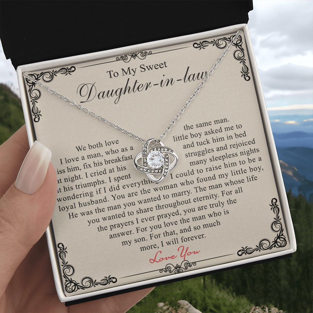 Daughter In Law Gift Necklace - To My Daughter In Law Necklace From Mother In Law, Gifts For Daughter In Law On Wedding Day, Graduation Gift, Christmas Jewelry Gifts For Future Daughter In Law