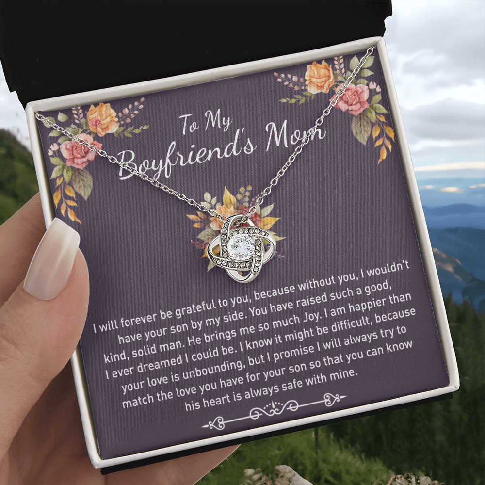 Gift Necklace For Boyfriend's Mom, Boyfriend Mom Gift Necklace, To My Boyfriends Mom's Gift, Mother's Day Gift For Boyfriends Mom, Boyfriend Mom Necklace From Girlfriend, To My Mother In Law Gift