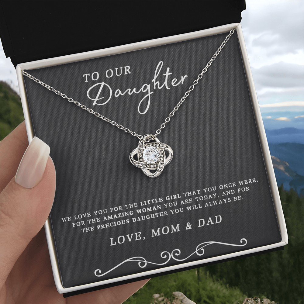 To My Daughter Gift Necklace From Mom And Dad, Daughter Gifts From Dad, Mother To Daughter Necklace Chain, Badass Daughter Jewelry Gift For Girls, Daughter On Birthday, Graduation Gift, Christmas