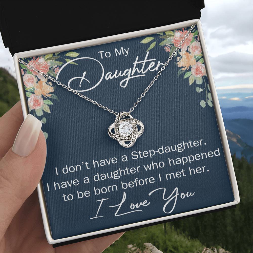 To My Daughter Necklace Gift From Mom Or Dad, Necklace Pendant for Daughter Gift On Graduation Gift Christmas Birthday Gift for Daughter Gift Set Jewelry Gift for Girls, Her Step Daughter Necklace
