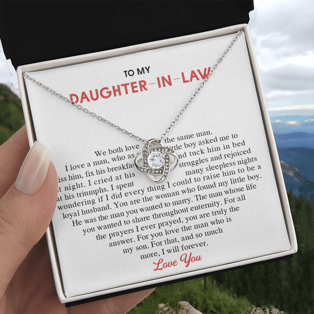To My Daughter-In-Law Gift Necklace From Mom On Wedding Gift, Jewelry From Mother-In-Law Gift For Bride, Necklace Gift for , Birthday, Anniversary Graduation Gift Jewelry Gifts For Daughter In Law