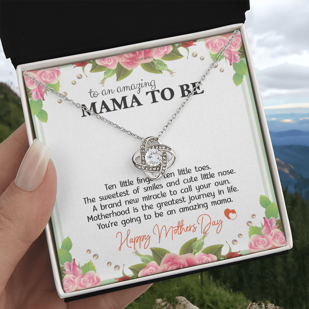 Mama To Be Necklace Best Gift for Expecting Wife Daughter Happy Mother's Day