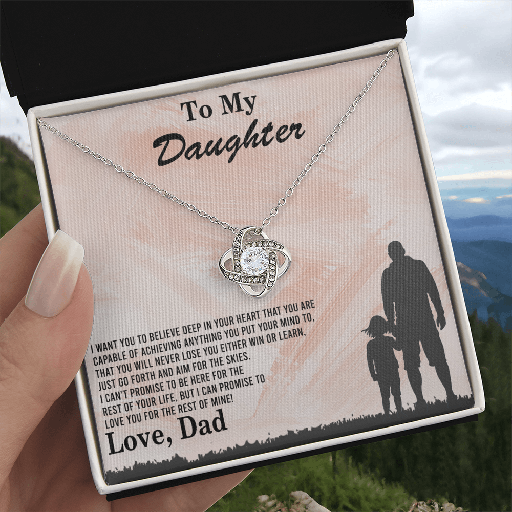 To My Daughter Gift Necklace Love Dad, To My Badass Daughter, Daughter Jewelry From Dad, Father Daughter Gifts From Dad, Necklace For Daughter, To Daughter From Dad, Father Gifts From Daughter
