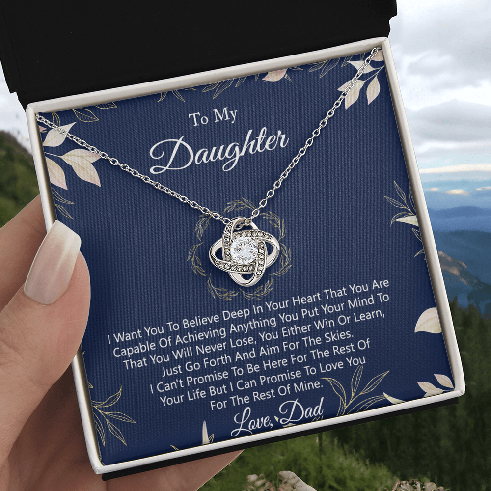 Gift Necklace For Daughter from Dad - Father And Daughter Necklace, for Daughter Gift from Dad To My Daughter Necklace Daughters Birthday Christmas Jewelry Gift for Girls Women, Daughter
